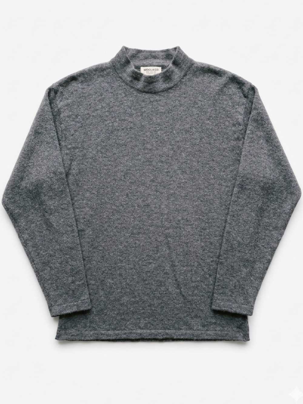Wool & Co Air Cashmere Wool Mock Neck Sweater Size Medium Made in Italy